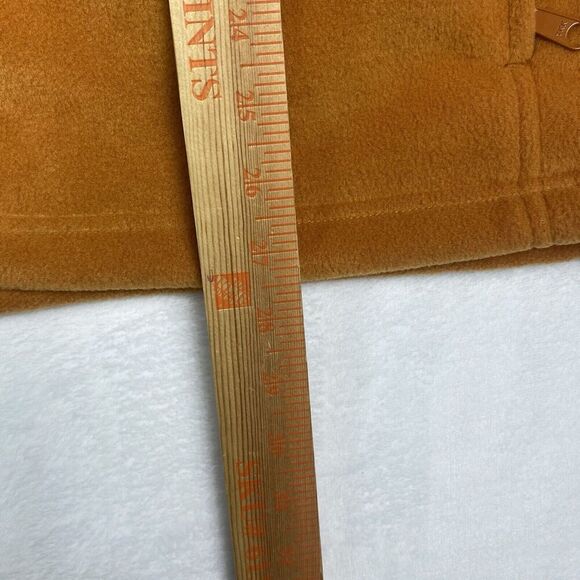 Columbia Fleece Jacket Mens Large Burnt Orange Full Zip Logo Pockets Outdoor - Picture 5 of 7